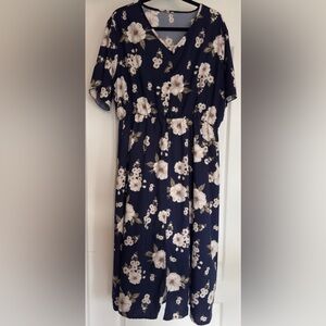 Floral Navy Dress